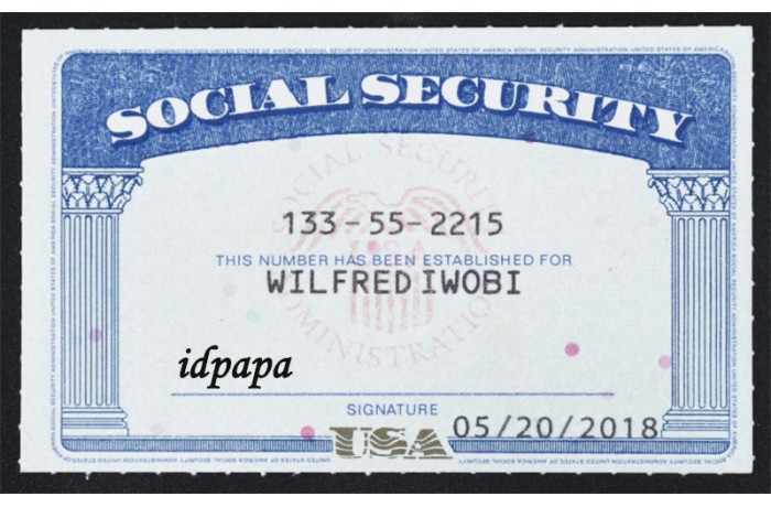 Fake Social Security Card